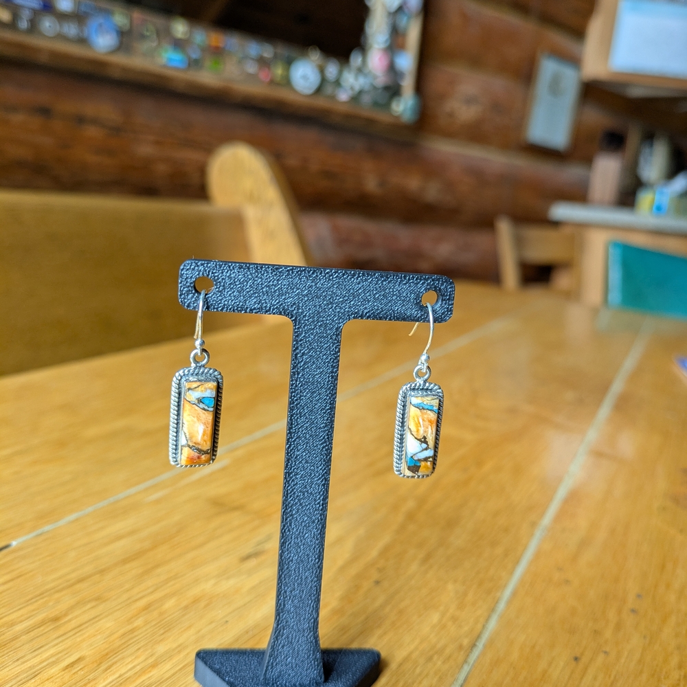 Elegant Silver and Gold Dangle Earrings